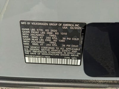 2025 Volkswagen Atlas Cross Sport 2.0T SEL R-Line Black