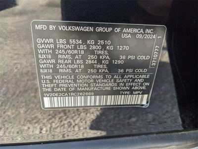 2024 Volkswagen Atlas Cross Sport 2.0T SE