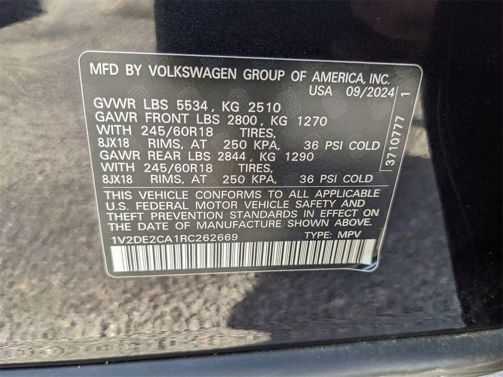 2024 Volkswagen Atlas Cross Sport 2.0T SE