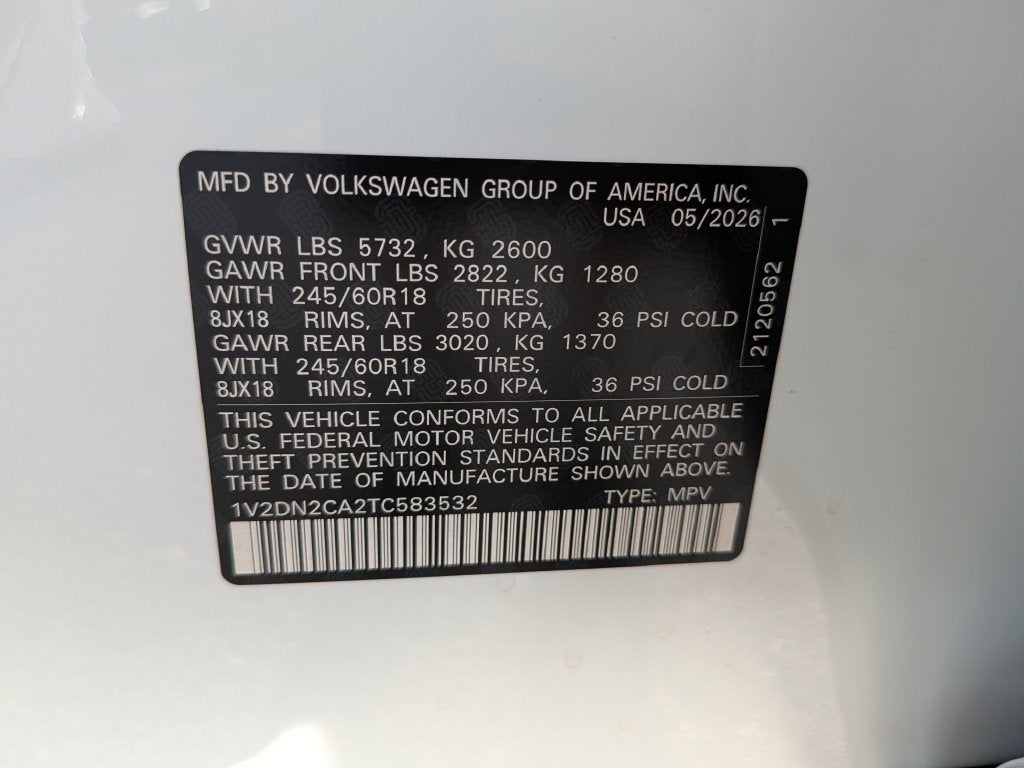 2026 Volkswagen Atlas SE