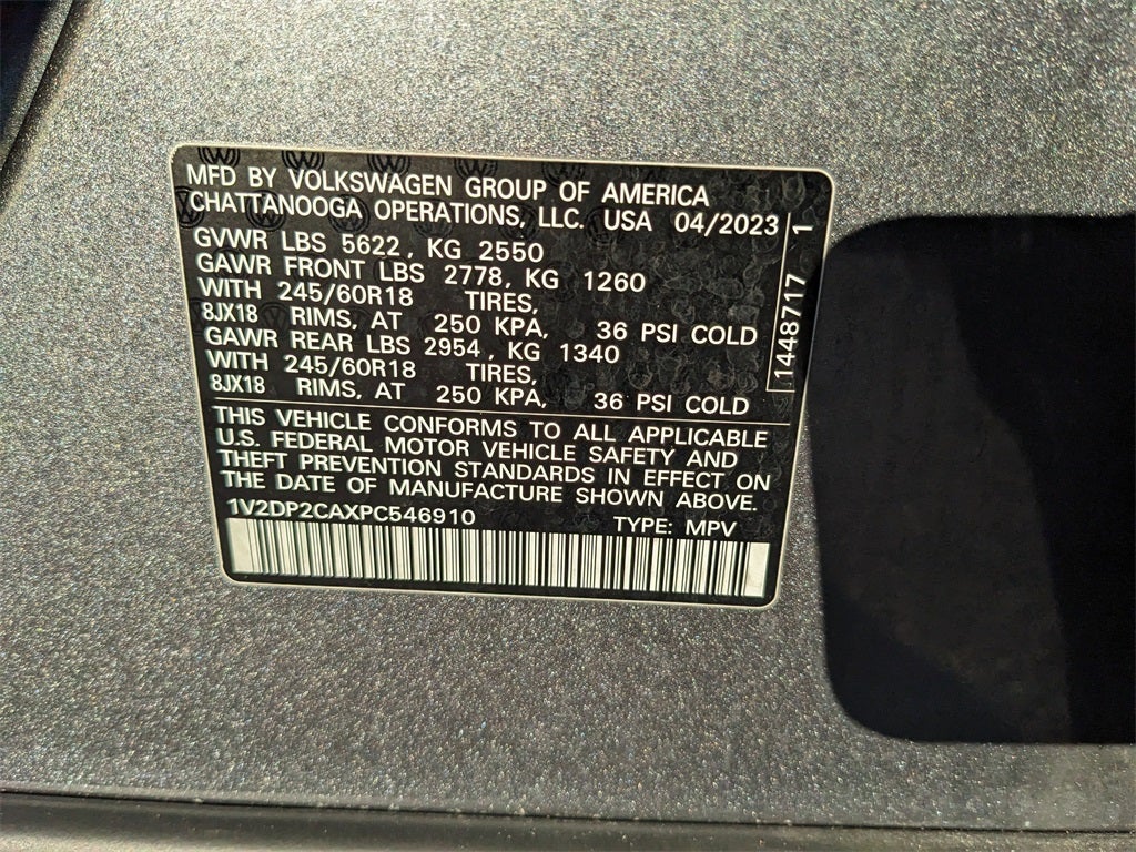 2023 Volkswagen Atlas 2.0T SE