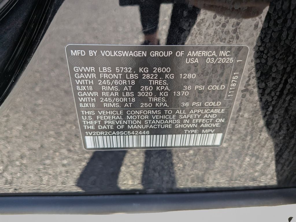 2025 Volkswagen Atlas 2.0T SE