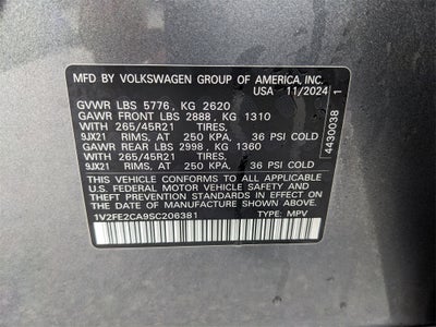 2025 Volkswagen Atlas Cross Sport 2.0T SEL Premium R-Line