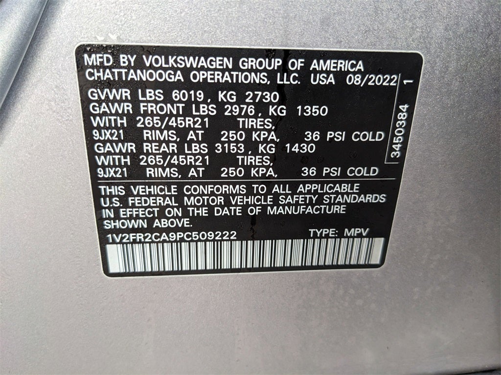 2023 Volkswagen Atlas 3.6L V6 SEL Premium R-Line