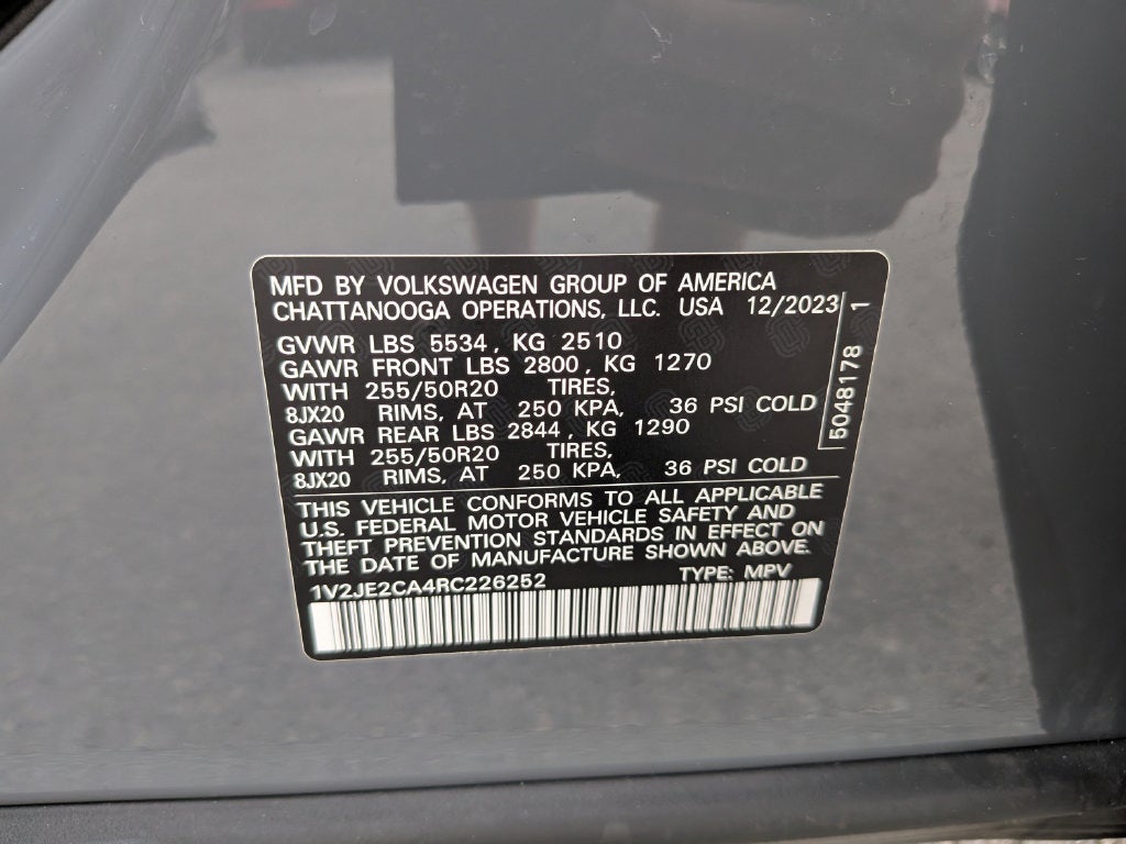 2024 Volkswagen Atlas Cross Sport 2.0T SE w/Technology