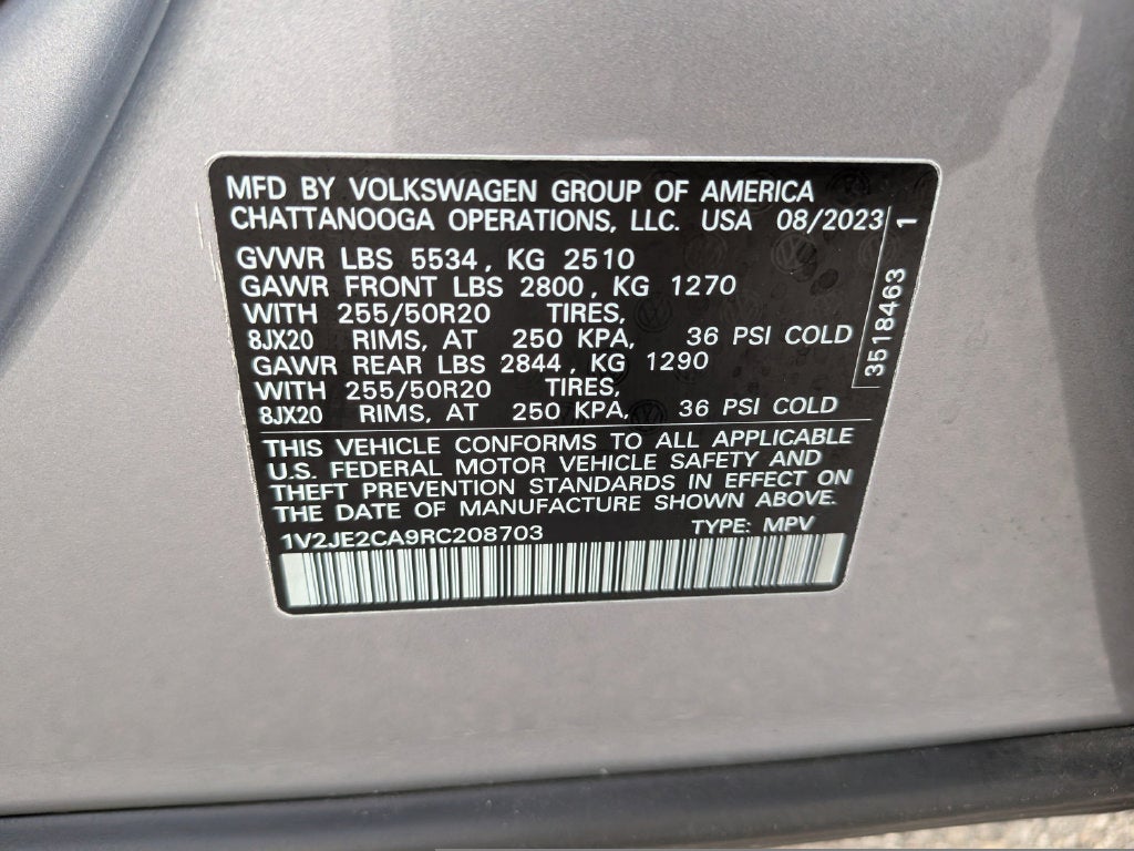 2024 Volkswagen Atlas Cross Sport 2.0T SE w/Technology