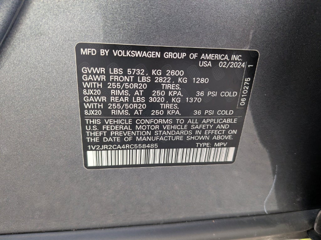 2024 Volkswagen Atlas 2.0T SE w/Technology