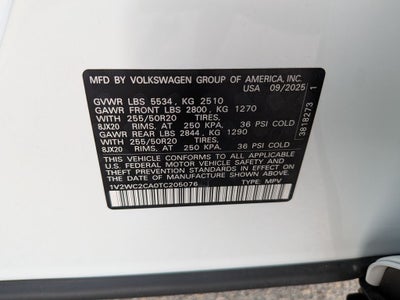 2026 Volkswagen Atlas Cross Sport SE w/Technology