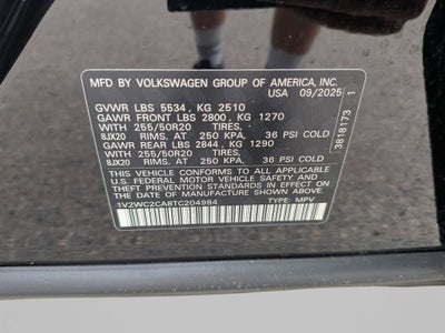 2026 Volkswagen Atlas Cross Sport 2.0T SE w/Technology