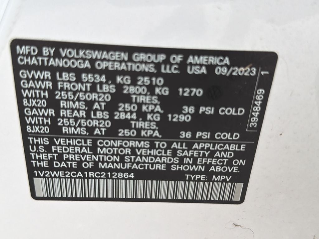 2024 Volkswagen Atlas Cross Sport 2.0T SE w/Technology