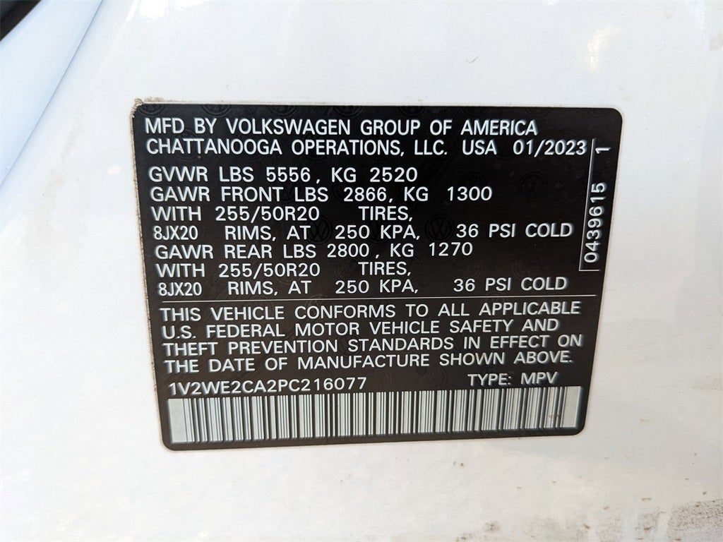 2023 Volkswagen Atlas Cross Sport 3.6L V6 SE w/Technology