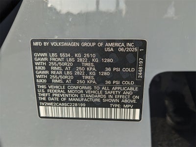 2025 Volkswagen Atlas Cross Sport 2.0T SE w/Technology