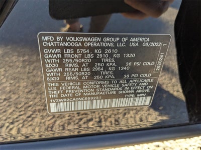 2022 Volkswagen Atlas 3.6L V6 SE w/Technology