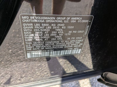 2020 Volkswagen Atlas Cross Sport 3.6L V6 SE w/Technology