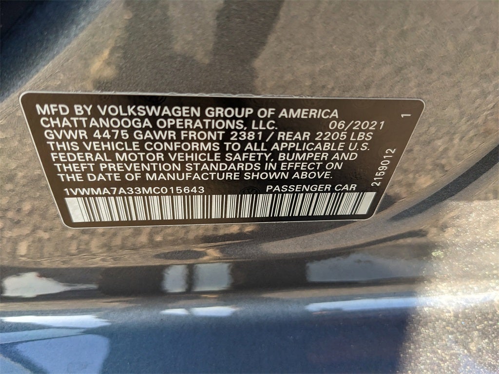 2021 Volkswagen Passat 2.0T R-Line