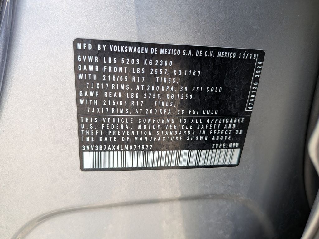 2020 Volkswagen Tiguan 2.0T SE