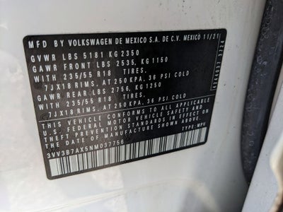 2022 Volkswagen Tiguan 2.0T SE