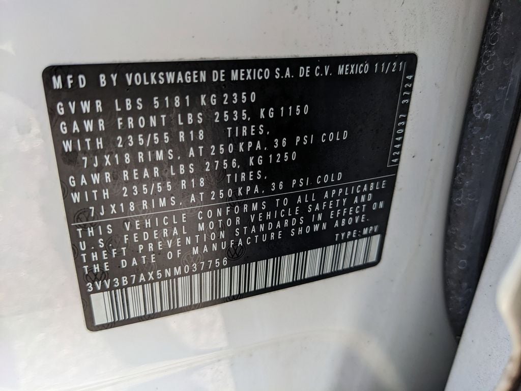 2022 Volkswagen Tiguan 2.0T SE