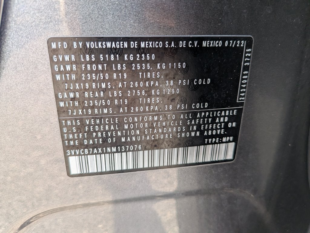 2022 Volkswagen Tiguan 2.0T SE R-Line Black