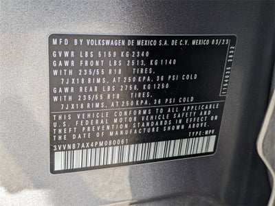 2023 Volkswagen Tiguan 2.0T SE