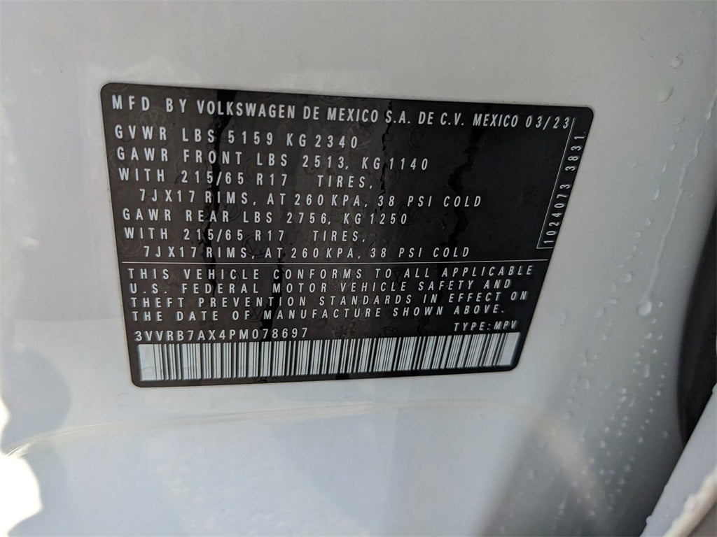 2023 Volkswagen Tiguan 2.0T S