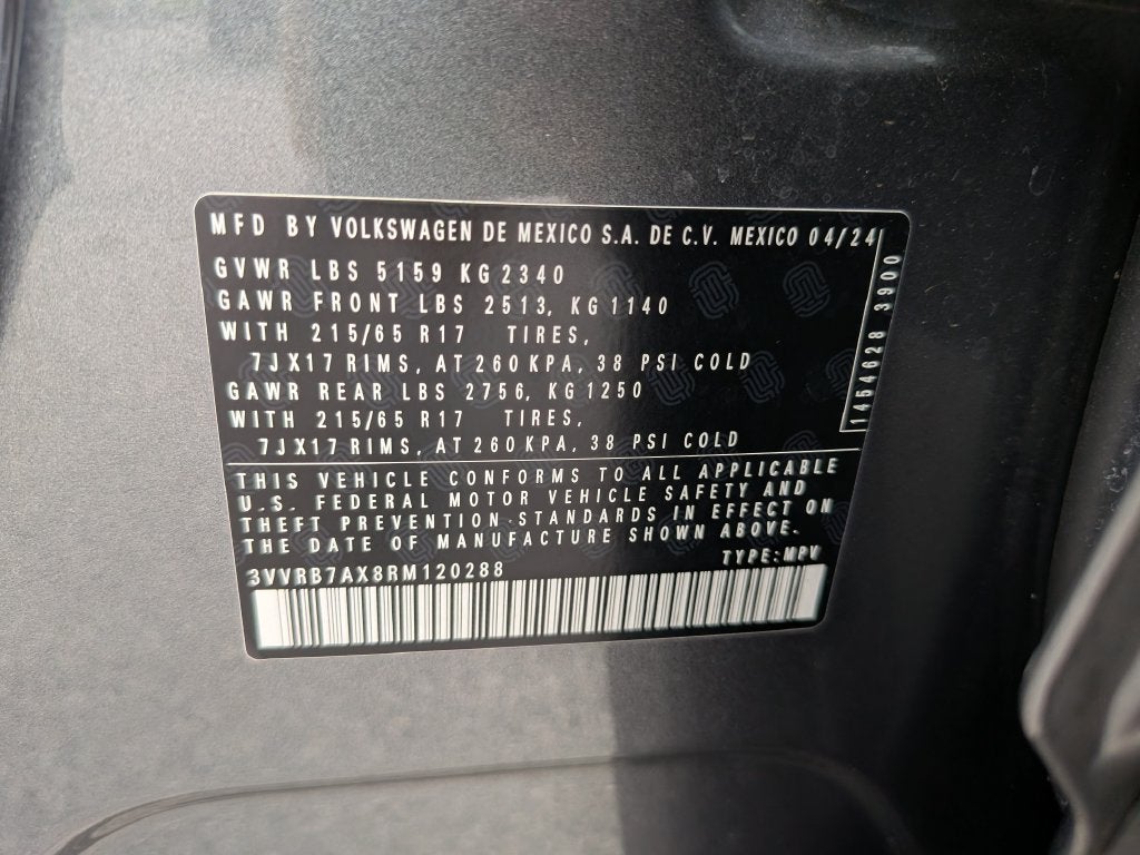 2024 Volkswagen Tiguan 2.0T S