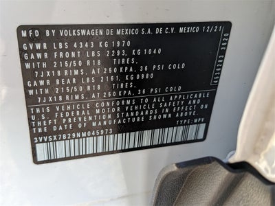 2022 Volkswagen Taos 1.5T SE