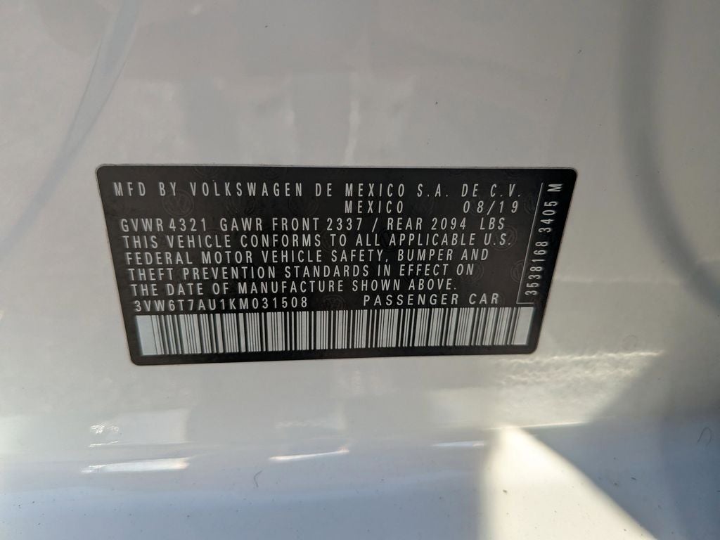 2019 Volkswagen Golf GTI 2.0T SE
