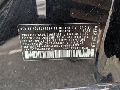 2021 Volkswagen Jetta 1.4T SE