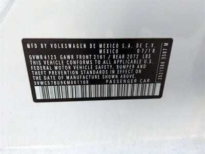 2019 Volkswagen Jetta 1.4T S