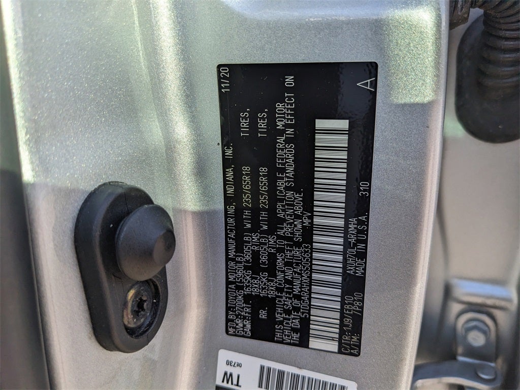 2021 Toyota Highlander Hybrid XLE