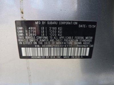 2025 Subaru Legacy Touring XT