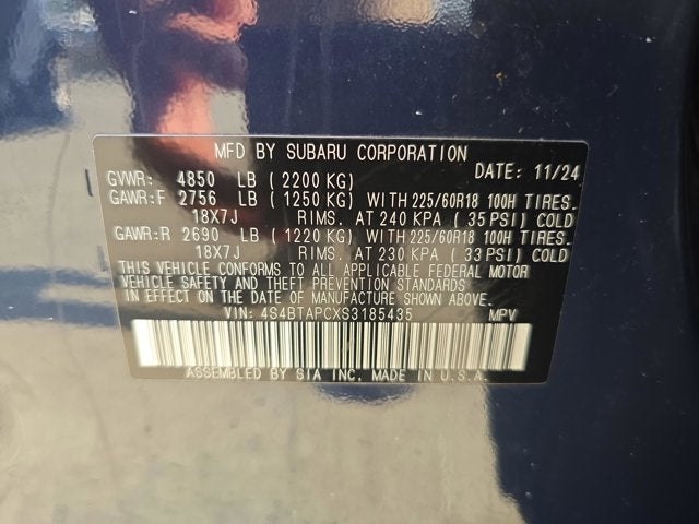 2025 Subaru Outback Touring