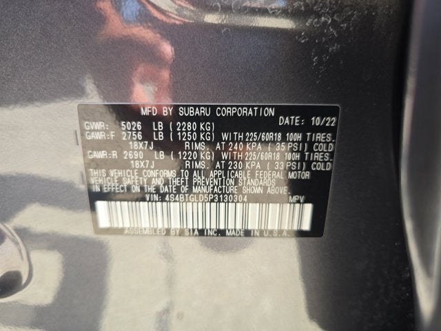 2023 Subaru Outback Onyx Edition XT