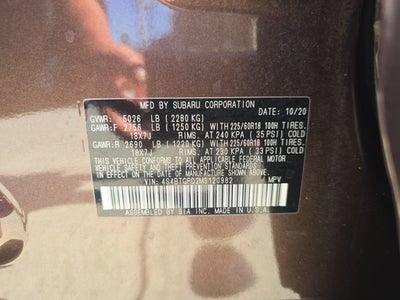 2021 Subaru Outback Touring XT