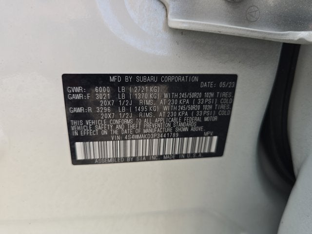 2023 Subaru Ascent Onyx Edition Limited