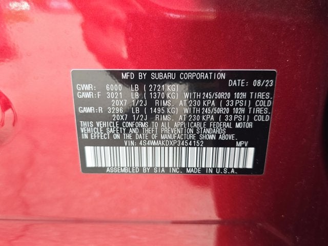 2023 Subaru Ascent Onyx Edition Limited