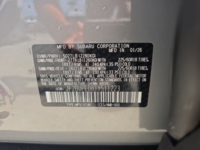 2026 Subaru Outback Touring