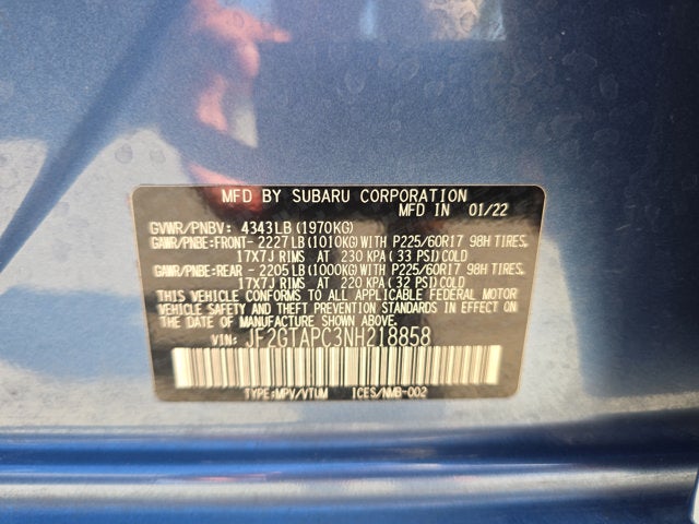 2022 Subaru Crosstrek Premium