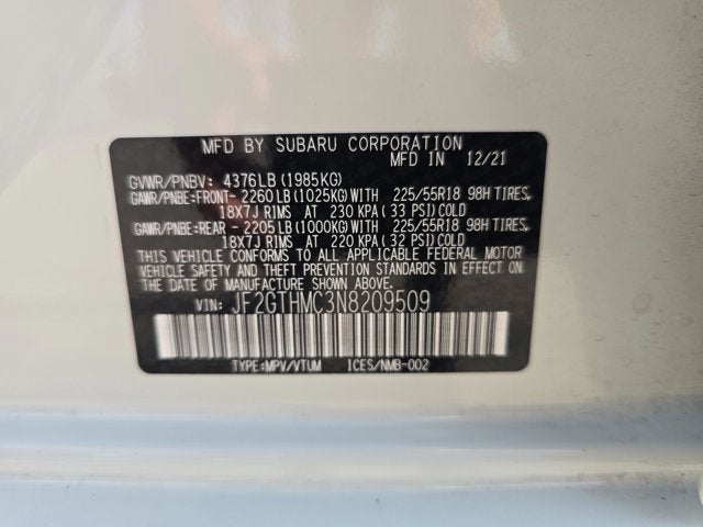 2022 Subaru Crosstrek Limited