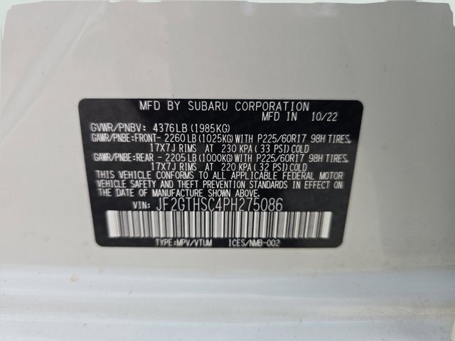 2023 Subaru Crosstrek Sport