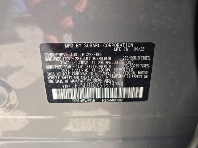 2025 Subaru Forester Touring