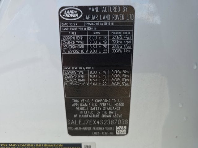 2025 Land Rover Defender S