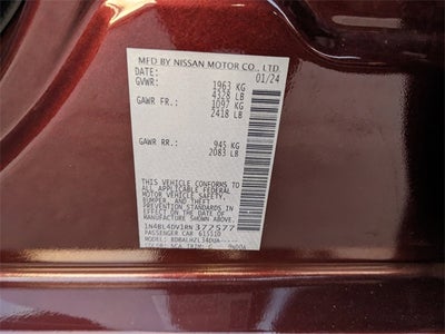 2024 Nissan Altima 2.5 SV