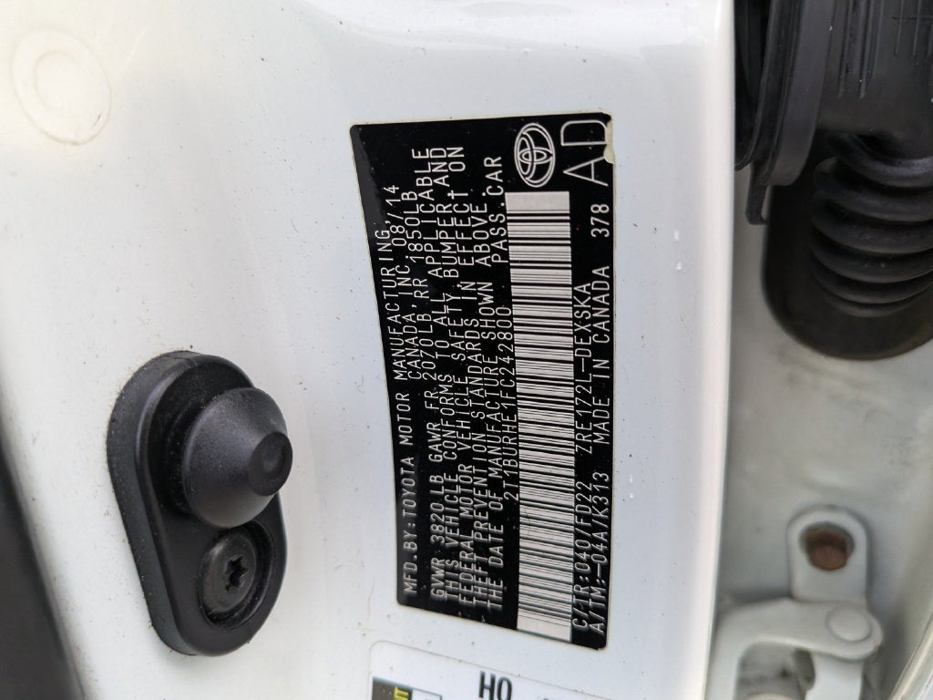 2015 Toyota Corolla S Plus