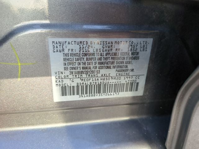 2025 Nissan Sentra S