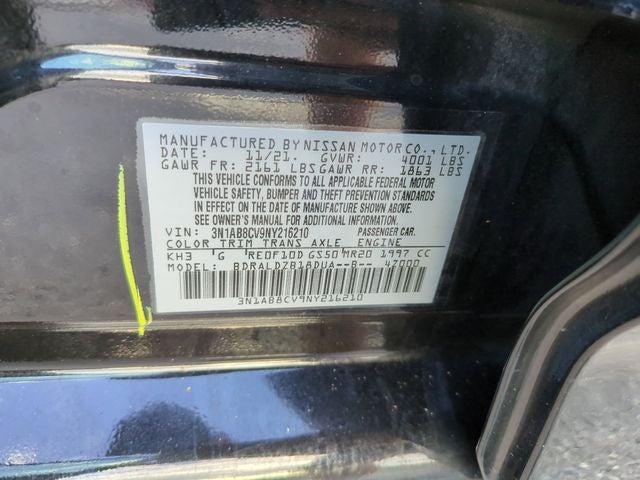 2022 Nissan Sentra SV
