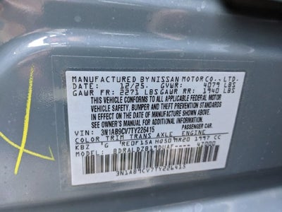 2026 Nissan Sentra SV