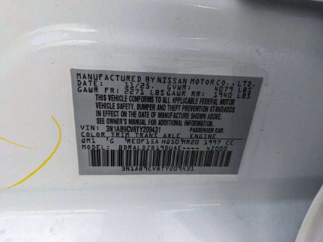 2026 Nissan Sentra SV