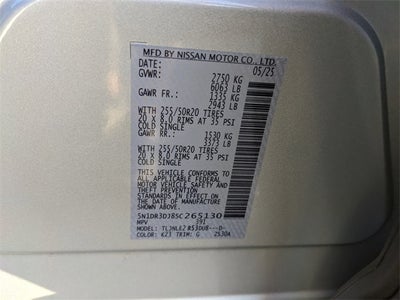 2025 Nissan Pathfinder Platinum